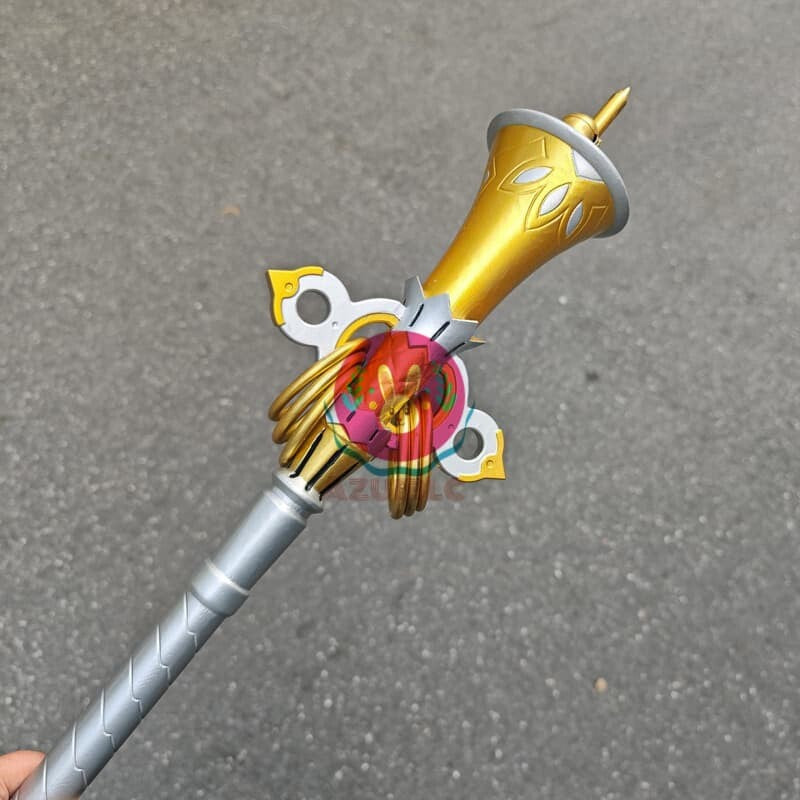 Azuiblc ゼンゼロ リュシア コスプレ 杖 ステッキ 80CM 鈴が鳴る 武器 PU製 剣 刀 コスプレ道具 Cosplay ゼンレスゾーンゼロ コスプレ小物 - Azuiblc