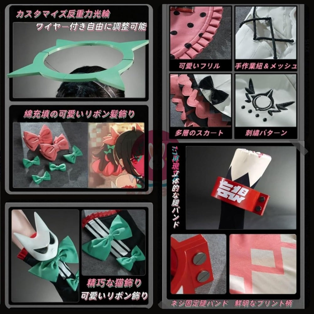 【Azuiblc】ゼンゼロ 南宮羽 コスプレ コスプレ衣装 天使の輪 翼付き 3Dプリント 妄想エンジェル コスチュームセット cosplay 舞台 イベント
