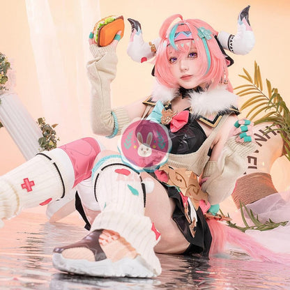 Azuiblc　原神　ヴァレサ 　コスプレ衣装　マスク付き 尻尾 コスチュームセット 3D樹脂アクセサリー グッズ げんしん cosplay イベント - Azuiblc