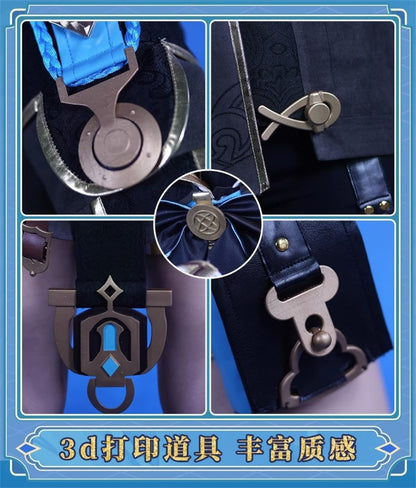 Azuiblc 原神コスプレ衣装  リネット フレミネ シグウィン フリーナ コスチュームセット 3D樹脂アクセサリー グッズ げんしん おしゃれ アニメ cosplay 変装 仮装 撮影 祭り ハロウィン クリスマス イベント - Azuiblc