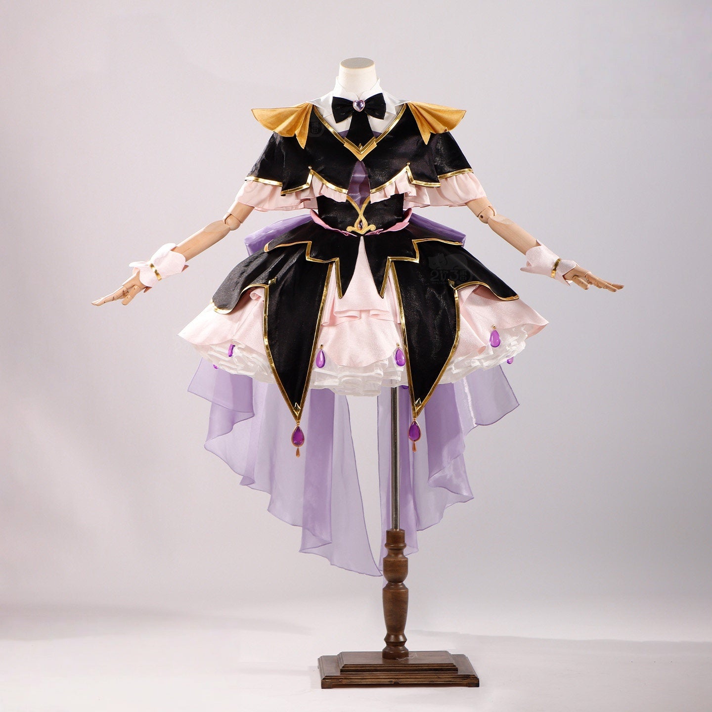 Azuiblc　名探偵プリキュア 森亜るるか 　キュアアルカナ・シャドウ 　コスチューム　コスプレ衣装　ワンピース
