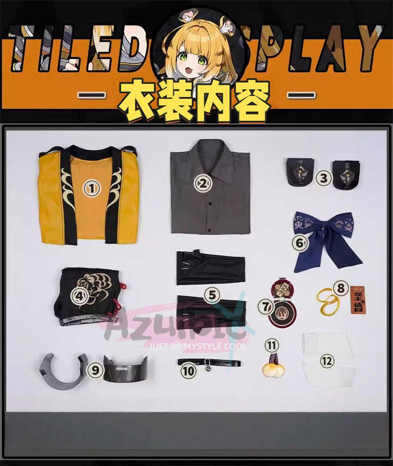 Azuiblc  ゼンレスゾーンゼロ  チー・フーフー 雲嶽山 コスプレ衣装　フーフー　可愛い　イベント　仮装　靴、爪別売り - Azuiblc