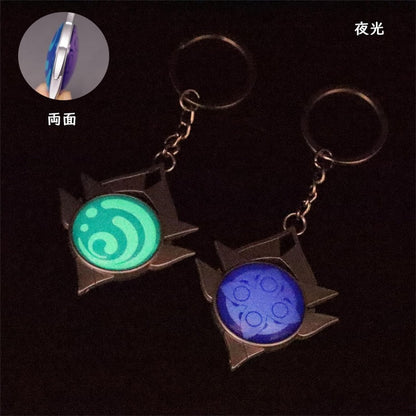 azuiblc 原神　 スカラマシュ 放浪者 神の目 　キーホルダー風 散兵 グッズ 合金 キーチェーン 観賞用 コスプレ 道具 小物 おしゃれ 人気 誕生日プレゼント ミニチュア インテリアAzd21 - Azuiblc