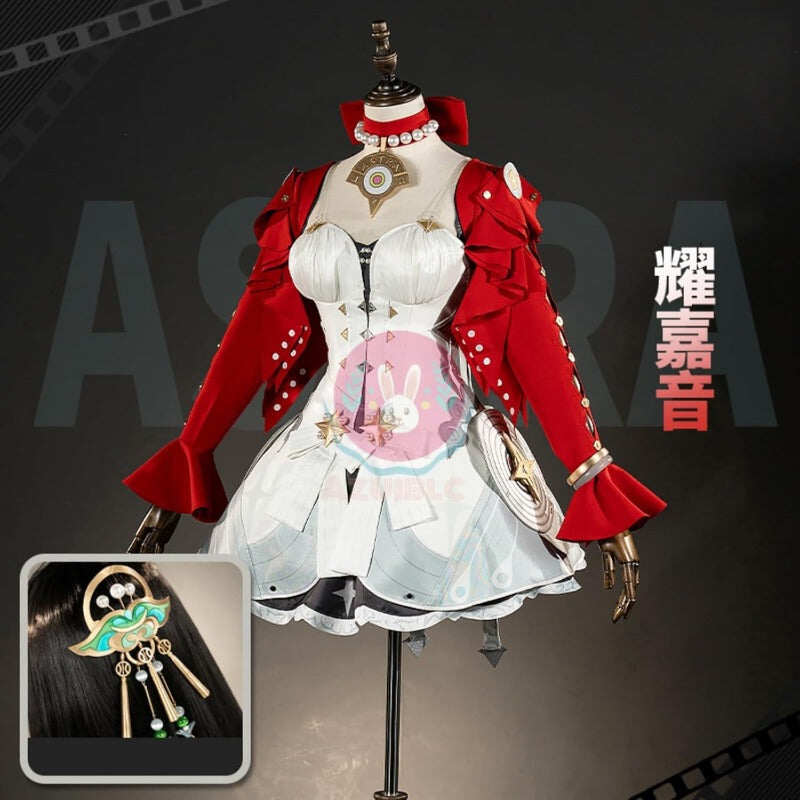 Azuiblc　ゼンゼロ　アストラ・ヤオ 歌姫　コスプレ 舞台服 コスプレ衣装  3Dプリントアクセサリー　ZZZ　コスチュームセット  cosplay - Azuiblc