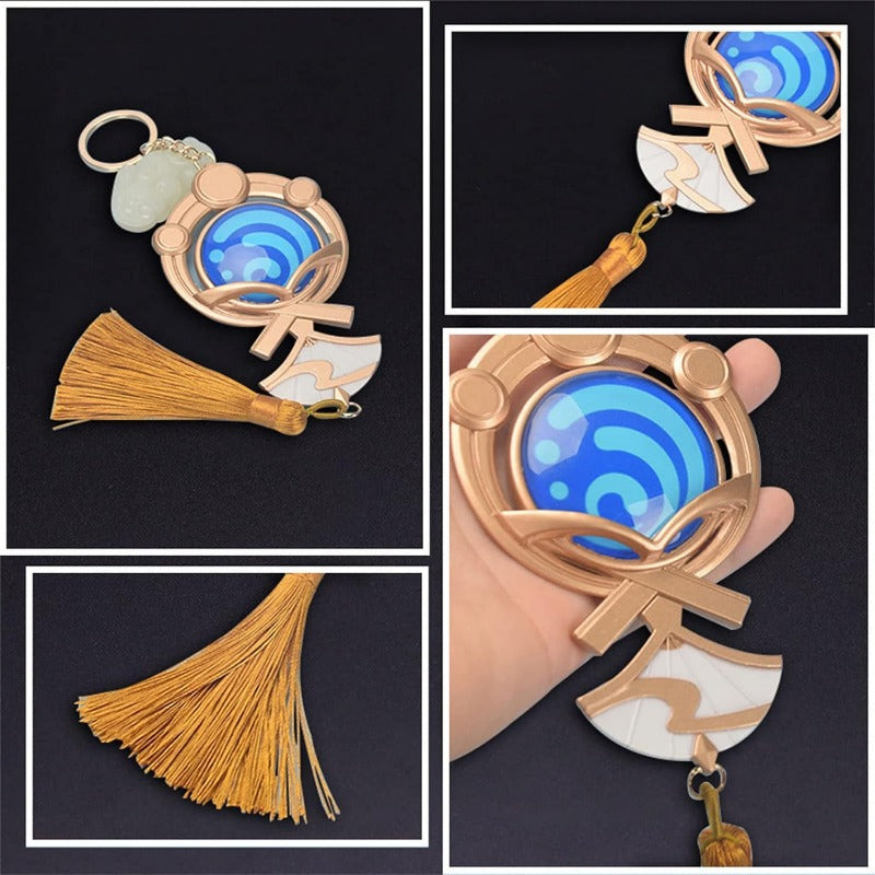 azuiblc 原神　 スカラマシュ 放浪者 神の目 　キーホルダー風 散兵 グッズ 合金 キーチェーン 観賞用 コスプレ 道具 小物 おしゃれ 人気 誕生日プレゼント ミニチュア インテリアAzd21 - Azuiblc