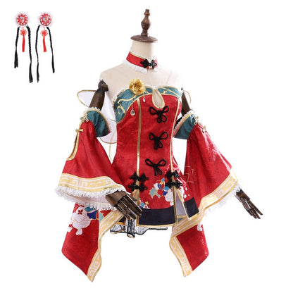 Azuiblc　ラブライブ！サンシャイン!!  黒澤ダイヤ　コスプレ衣装　クリスマスドレス　舞台服 LoveLive!Sunshine!!　コスチューム