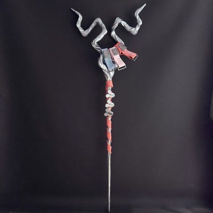 Azuiblc　アークナイツ エンドフィールド  アルデリア 法杖　145cm　PLA材質　 モチーフ武器 　 蒼星の囁き 　コスプレ道具　武器モデル　木製　レプリカ