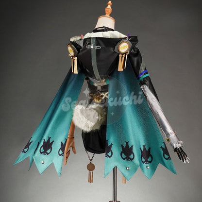 Azuiblc　ゼンゼロ リュシア コスプレ衣装 ウィッグ付き 羊角＋耳＋尻尾付き 羊娘 怪啖屋 コスプレ コスチュームセット - Azuiblc