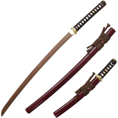 【Azuiblc】ゴースト・オブ・ツシマ 木製刀 菖蒲 ショウブ 刀 2本セット Ghost of Tsushima コスプレ道具 太刀 脇差 居合刀 美術刀 日本刀 武器 小物 撮影用 COSPLAY