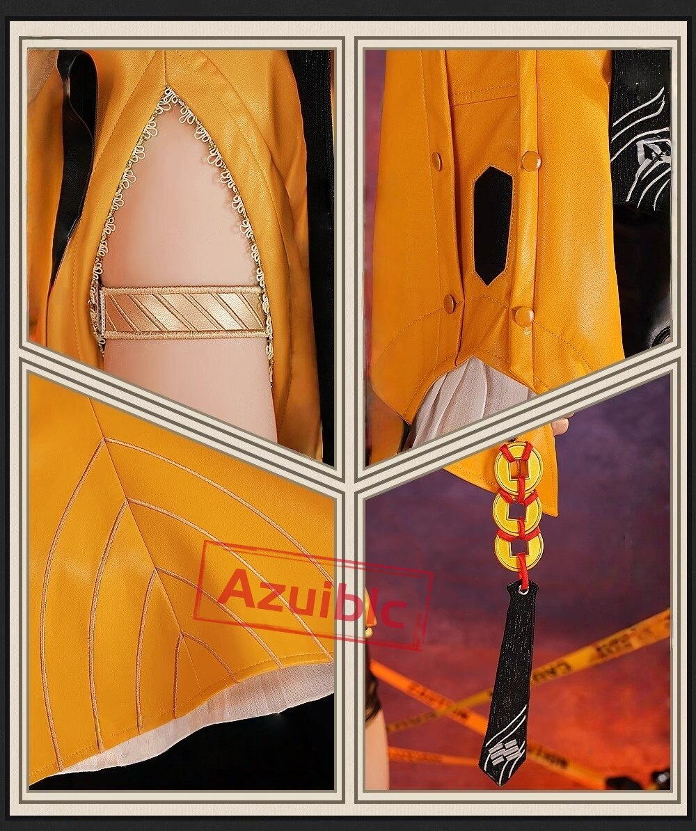 Azuiblc ゼンレスゾーンゼロ　儀玄　師匠　 Yixuan　コスプレ衣装　cosplay　イベント　人工革　シューズカバー付　Azy002 - Azuiblc