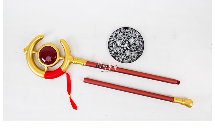 Azuiblc 葬送のフリーレン 法杖　1：1レプリカ　合金製　武器レプリカ　2.65Kg　151cm　本格　アクセサリー　コスプレ道具　魔法道具　武器 - Azuiblc
