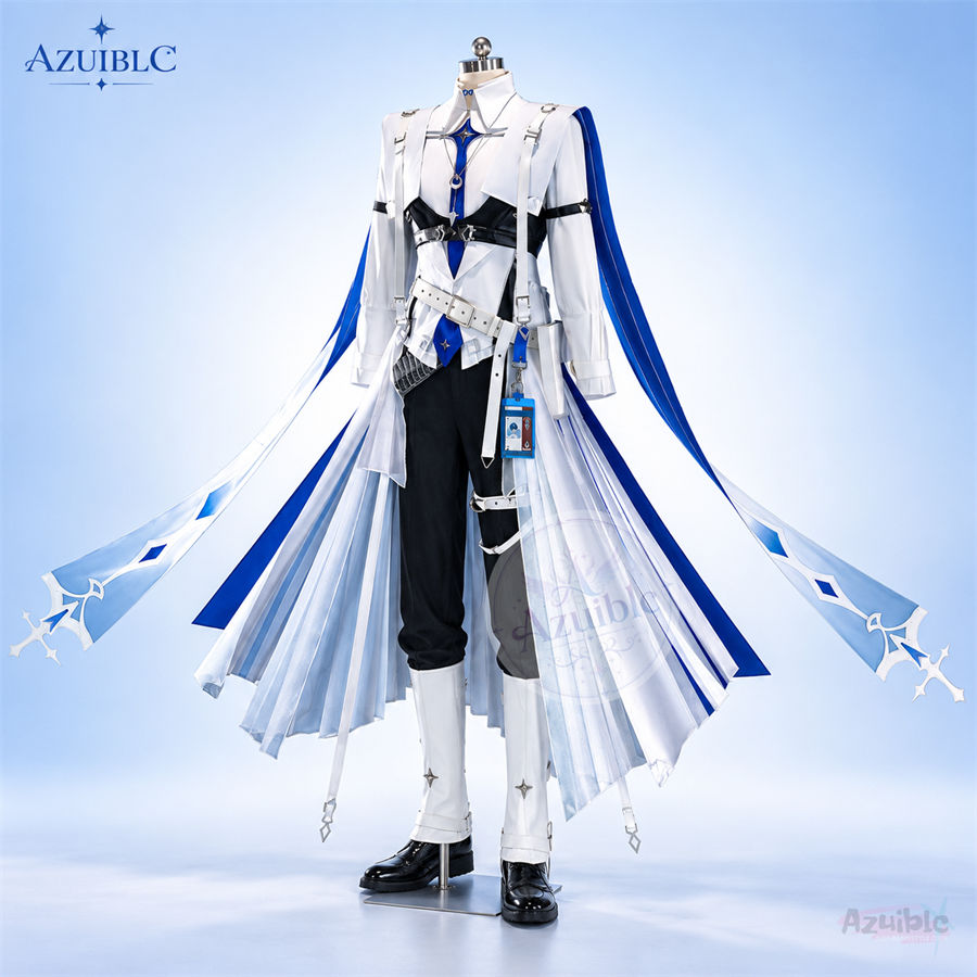 Azuiblc  アークナイツ×P3R 結城理 コスプレ衣装｜6層プリーツトレーン