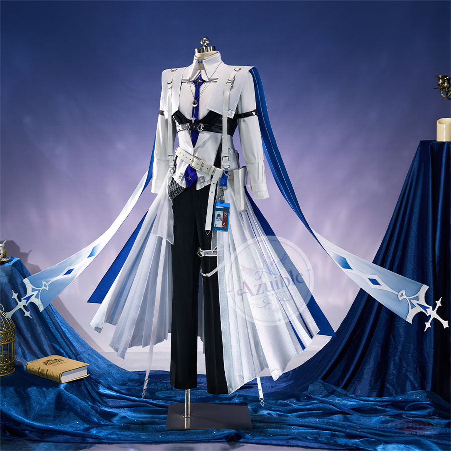 Azuiblc  アークナイツ×P3R 結城理 コスプレ衣装｜6層プリーツトレーン