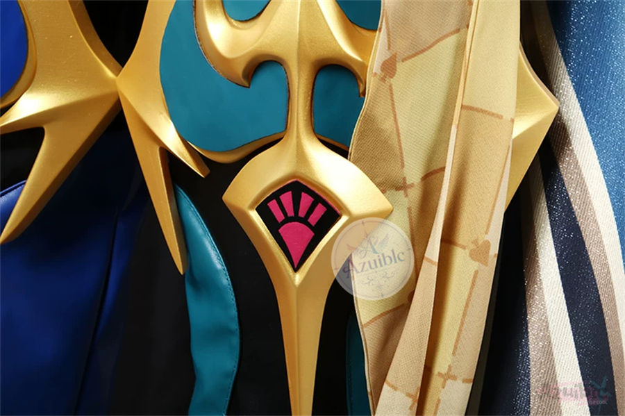 Azuiblc 崩壊：スターレイル アベンチュリン 十の石心 コスプレ衣装｜博戯の砂金石 3Dパーツ付き