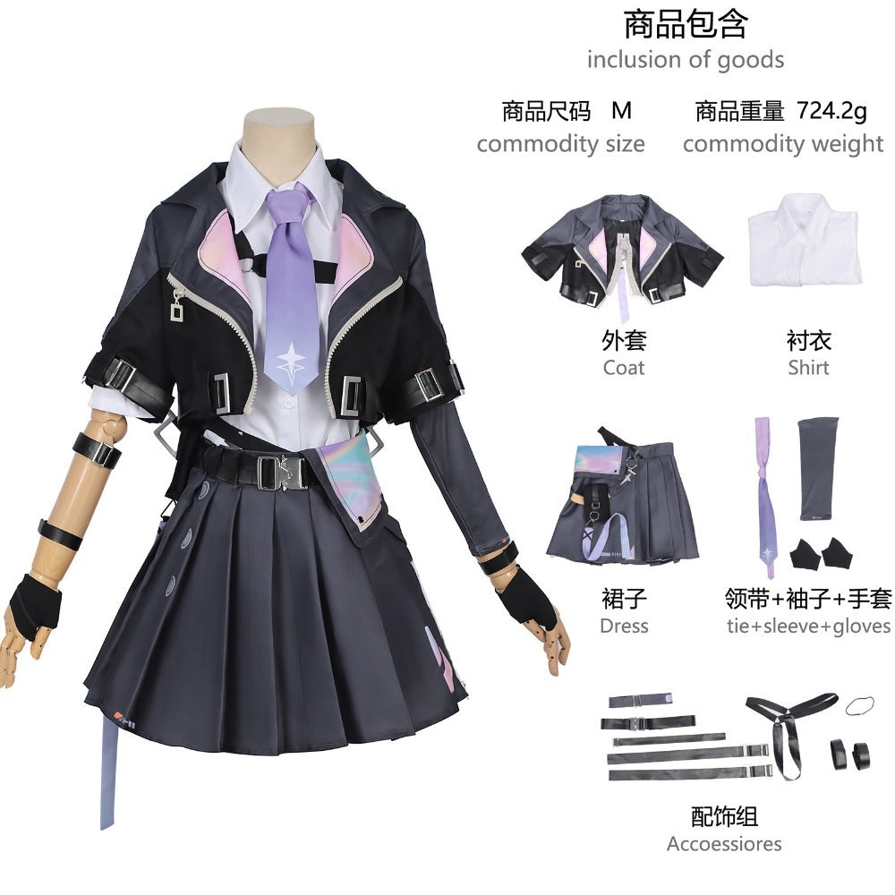 Azuiblc　NTE 潯（ほとり） 　 異能者・零  　 ナナリ 　コスプレ衣装　イベント　Neverness to Everness　仮装　プリント　ハロウィン　舞台服