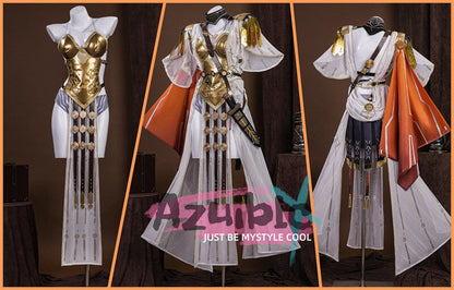 Azuibcl　鳴潮 オーガスタ　メイチョウ　コスプレ衣装　コスチューム　 AUGUSTA 　　 剣モデル+髪飾り追加対応　 Wuthering Waves - Azuiblc