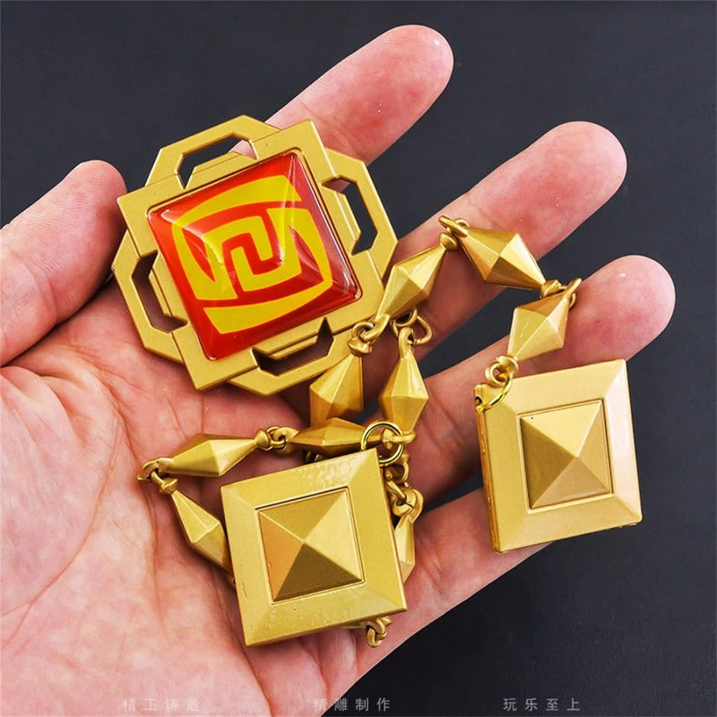 azuiblc 原神　 スカラマシュ 放浪者 神の目 　キーホルダー風 散兵 グッズ 合金 キーチェーン 観賞用 コスプレ 道具 小物 おしゃれ 人気 誕生日プレゼント ミニチュア インテリアAzd21 - Azuiblc