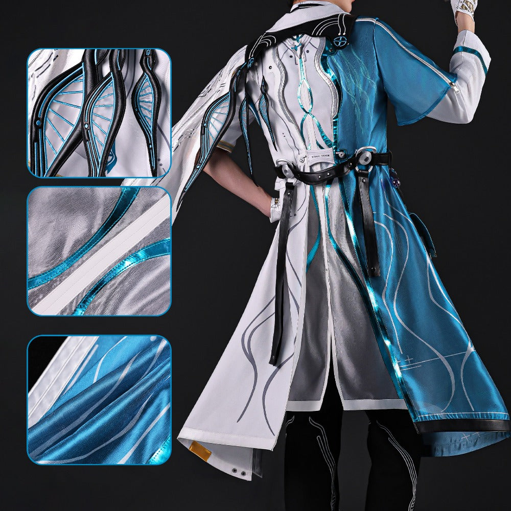 Azuiblc 鳴潮 リューク・ヘルセン コスプレ　仮装　舞台服　３d樹脂製パーツ　Luuk Herssen ウィッグ＋モチーフ武器追加対応