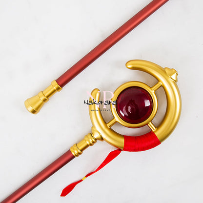 Azuiblc 葬送のフリーレン 法杖　1：1レプリカ　合金製　武器レプリカ　2.65Kg　151cm　本格　アクセサリー　コスプレ道具　魔法道具　武器 - Azuiblc