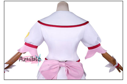 Azuiblc　ドキドキ!プリキュア 円亜久里　コスプレ衣装　キュアエース 　ドレス　ワンピース　イベント　仮装　可愛い