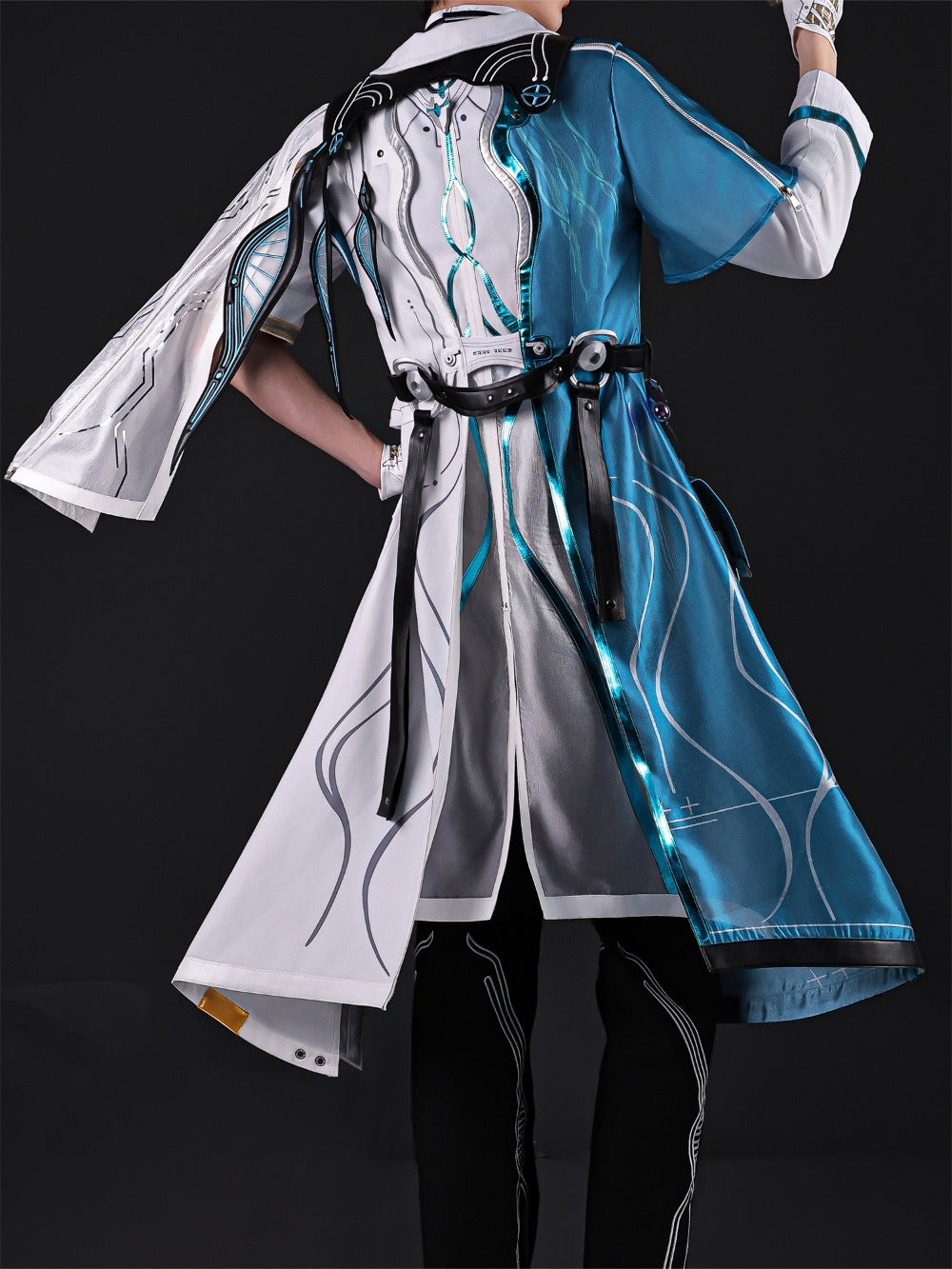 Azuiblc 鳴潮 リューク・ヘルセン コスプレ　仮装　舞台服　３d樹脂製パーツ　Luuk Herssen ウィッグ＋モチーフ武器追加対応