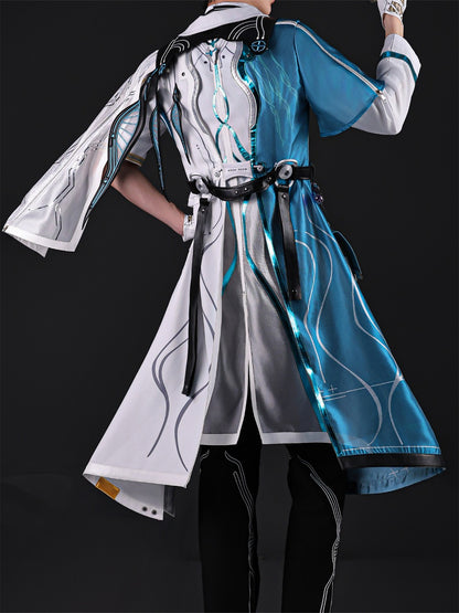 Azuiblc 鳴潮 リューク・ヘルセン コスプレ　仮装　舞台服　３d樹脂製パーツ　Luuk Herssen ウィッグ＋モチーフ武器追加対応