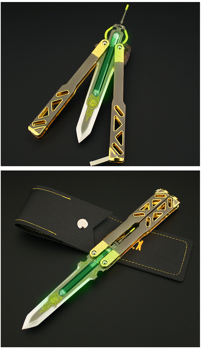 Azuiblc APEX エーペックスレジェンズ バタフライナイフ 24cm オクタン