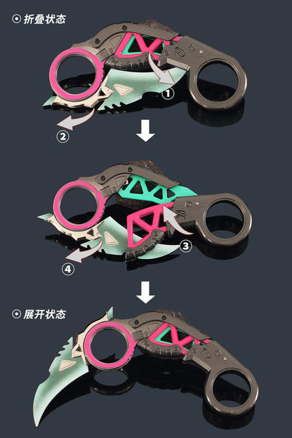 Azuiblc APEX ラプターズクロー 18cm 緑色カラムビット 武器モデル｜スパレジェ 塗装済み完成品｜ゲーム武器レプリカ コレクション・プレゼントに - Azuiblc