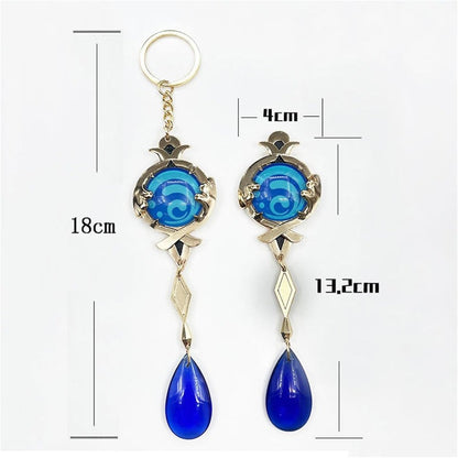 azuiblc 原神　 スカラマシュ 放浪者 神の目 　キーホルダー風 散兵 グッズ 合金 キーチェーン 観賞用 コスプレ 道具 小物 おしゃれ 人気 誕生日プレゼント ミニチュア インテリアAzd21 - Azuiblc