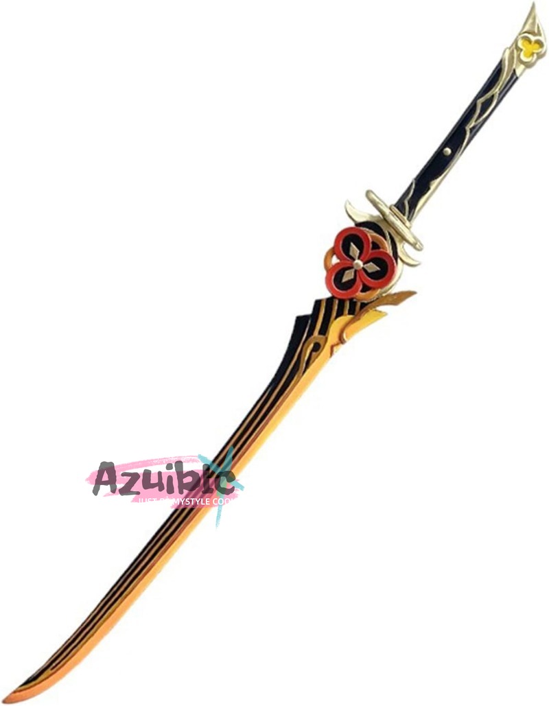 Azuiblc 原神 有楽御簾切 千織 片手剣  106CM 武器 PU製 剣 刀 武器 コスプレ道具  コスプレ小物 cosplayAzd19 - Azuiblc