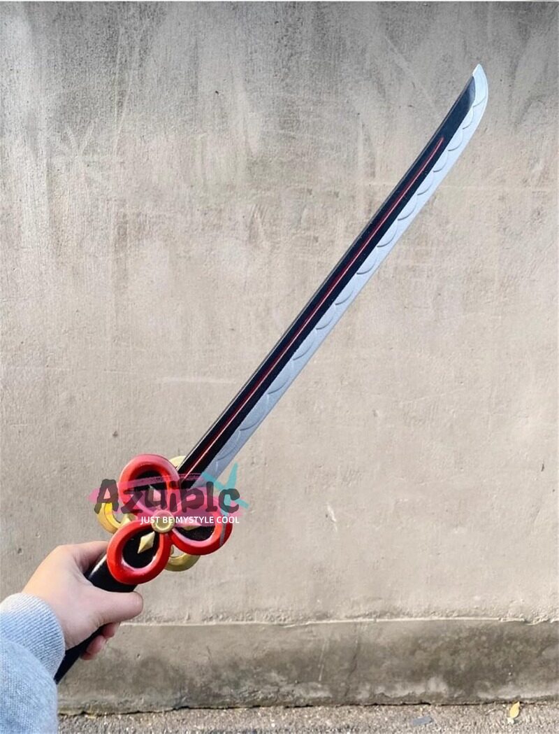 Azuiblc 原神  静水流転の輝き 片手剣 フリーナ 水神 100CM 武器 PU製 剣 刀 武器 コスプレ道具 Cosplay 道具 コスプレグッズ コレクション グッズ コスプレ小物 cosplayAzd19 - Azuiblc