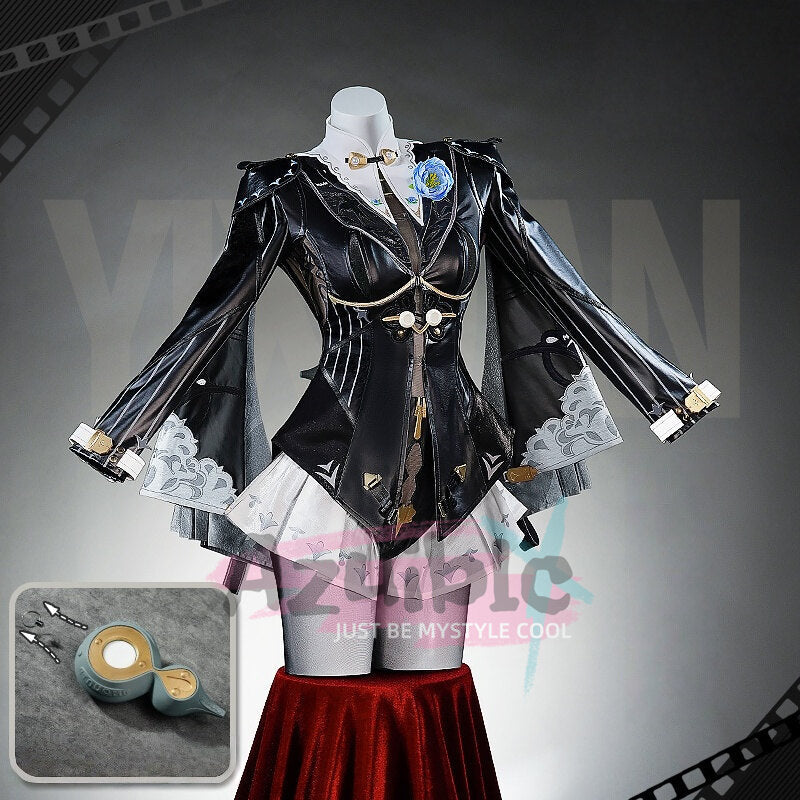 Azuiblc ゼンレスゾーンゼロ　 イーシェン　雲霞の行き着く処 ZZZ　YiXuan  コスプレ衣装　儀玄　墨まとう影の足跡 　新衣装　黒色　ゼンゼロ　コスプレ衣装　イベント　仮装　ハロウィン - Azuiblc