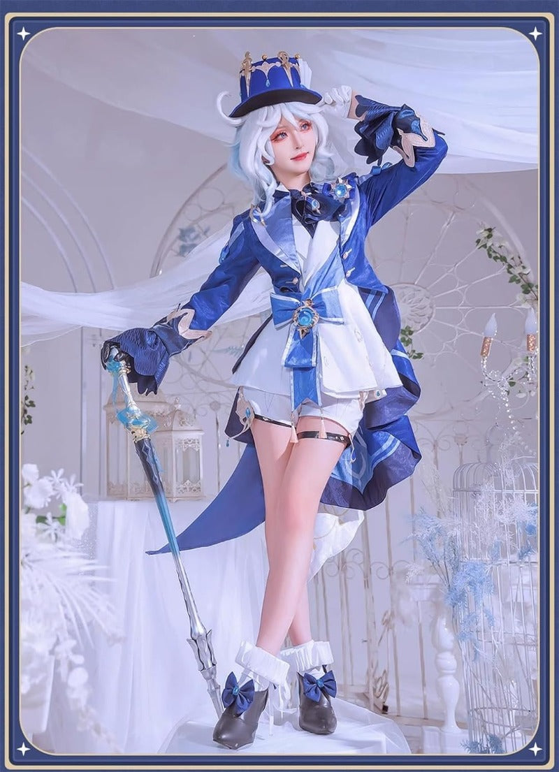 Azuiblc 原神コスプレ衣装  リネット フレミネ シグウィン フリーナ コスチュームセット 3D樹脂アクセサリー グッズ げんしん おしゃれ アニメ cosplay 変装 仮装 撮影 祭り ハロウィン クリスマス イベント - Azuiblc