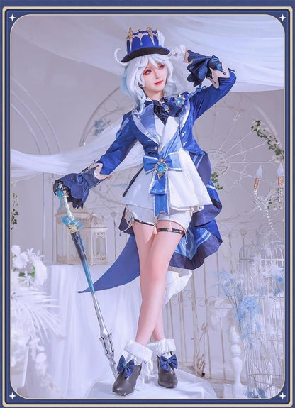 Azuiblc 原神コスプレ衣装  リネット フレミネ シグウィン フリーナ コスチュームセット 3D樹脂アクセサリー グッズ げんしん おしゃれ アニメ cosplay 変装 仮装 撮影 祭り ハロウィン クリスマス イベント - Azuiblc