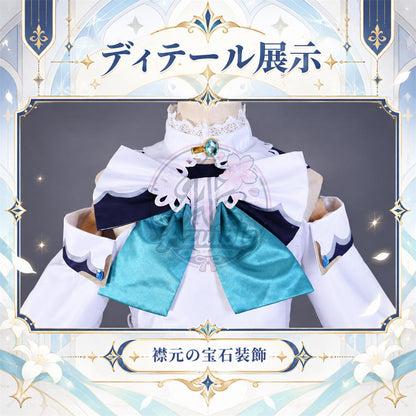 Azuiblc 原神 バーバラ コスプレ衣装｜初期★5風 レディース コスチューム