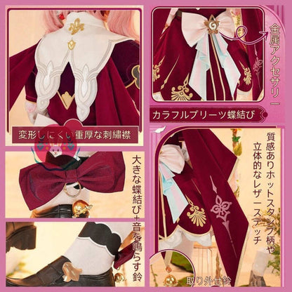 Azuiblc崩壊 スターレイル ヒアンシー コスプレ衣装コスチュームセット 金属アクセサリー 帽子付き シスターズ  cosplay - Azuiblc