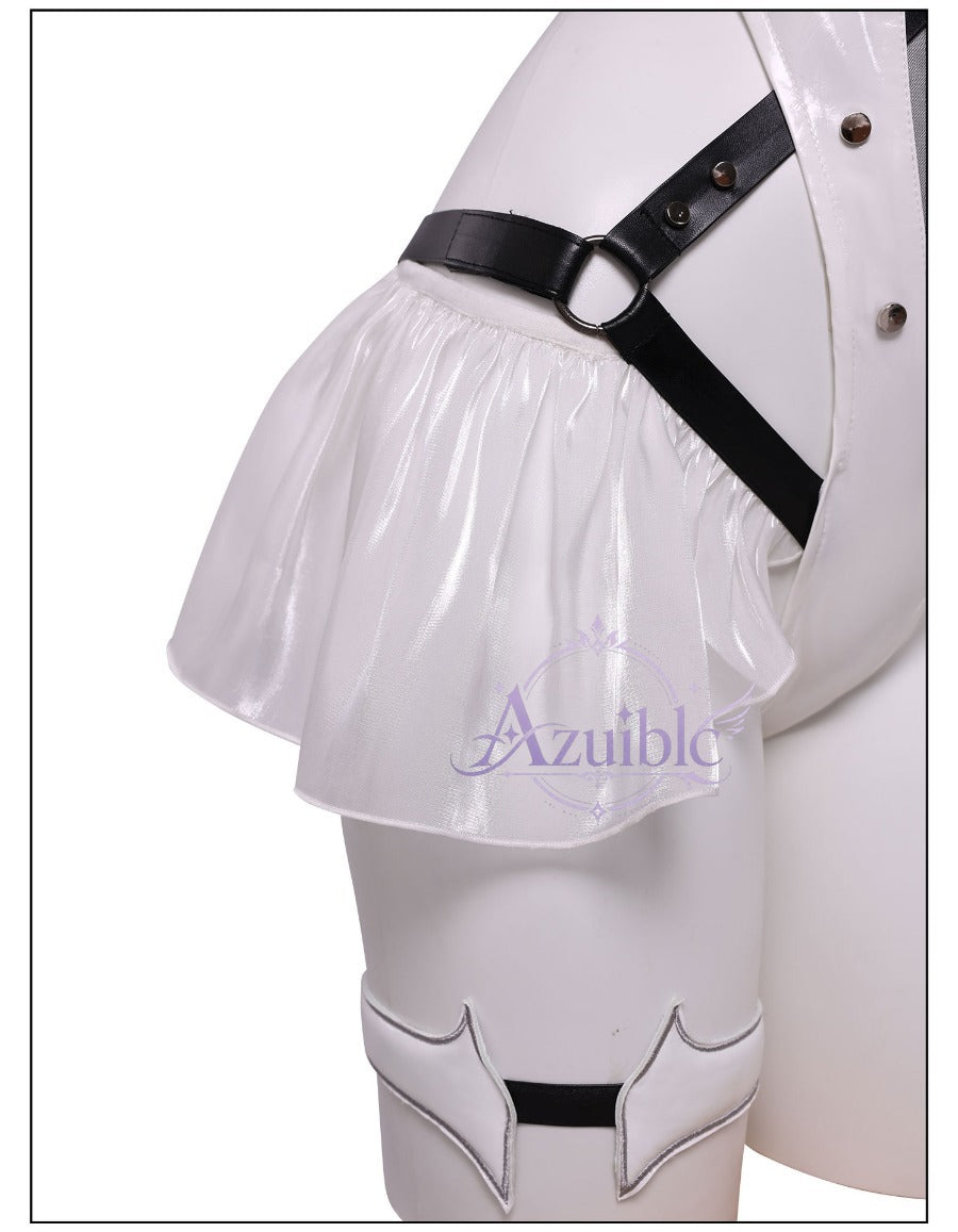 Azuiblc　勝利の女神：NIKKE ブラン Blanc 純白小悪魔Ver. コスプレ衣装｜コスチューム