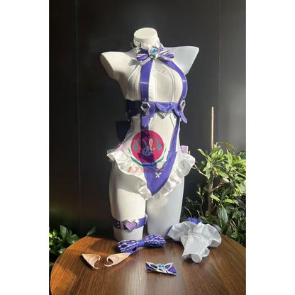 AZUIBLC ゼンゼロ ビビアン 水着 コスプレ衣装 イチハツは水辺に咲いて ビキニ ワンピース ゼンレスゾーンゼロ レディース 女性 セクシー コスプレ コスチュームセット - Azuiblc