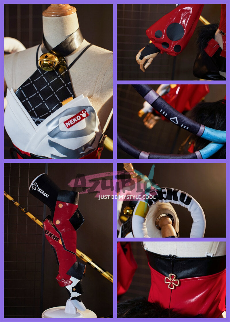 Azuiblc　ゼンレスゾーンゼロ　猫宮又奈　コスチューム　邪兎屋　コスプレ衣装　イベント　腿飾り付き　Azyf019 Azuiblc