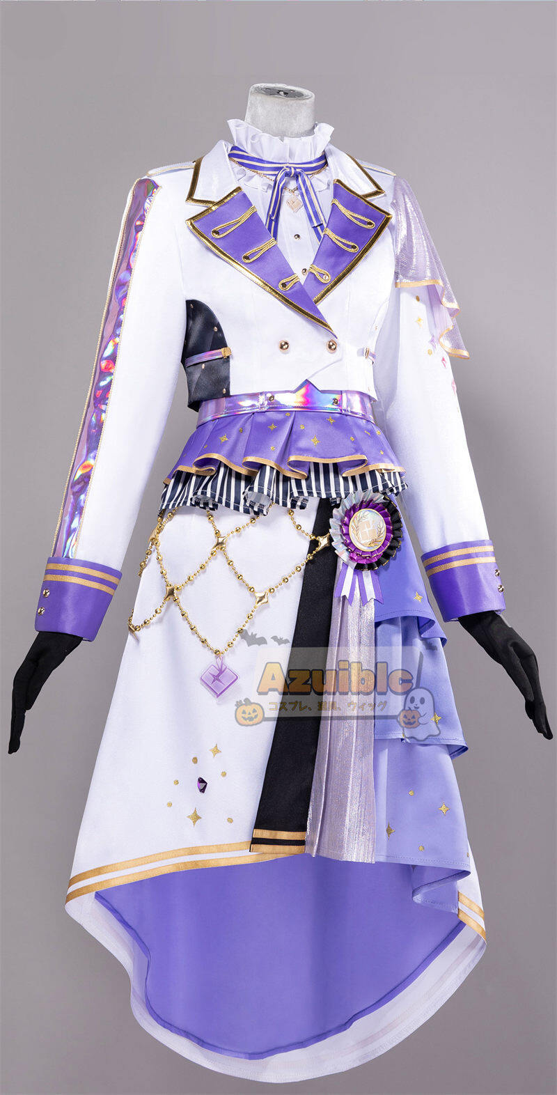 Azuiblc　プロジェクトセカイ 朝比奈まふゆ　コスプレ衣装　演出服　舞台服　ライブ服　コスチューム　	宮益坂女子学園　25時、ナイトコードで Azuiblc