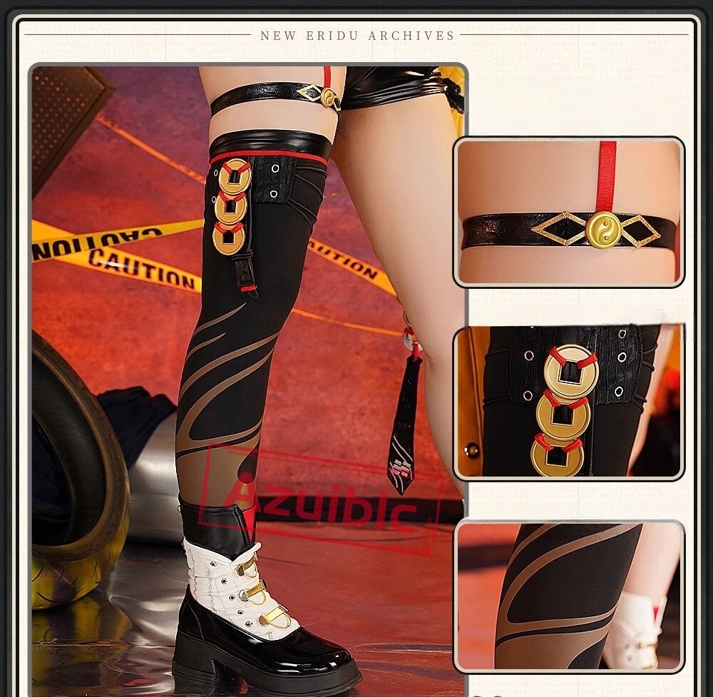 Azuiblc ゼンレスゾーンゼロ　儀玄　師匠　 Yixuan　コスプレ衣装　cosplay　イベント　人工革　シューズカバー付　Azy002 - Azuiblc