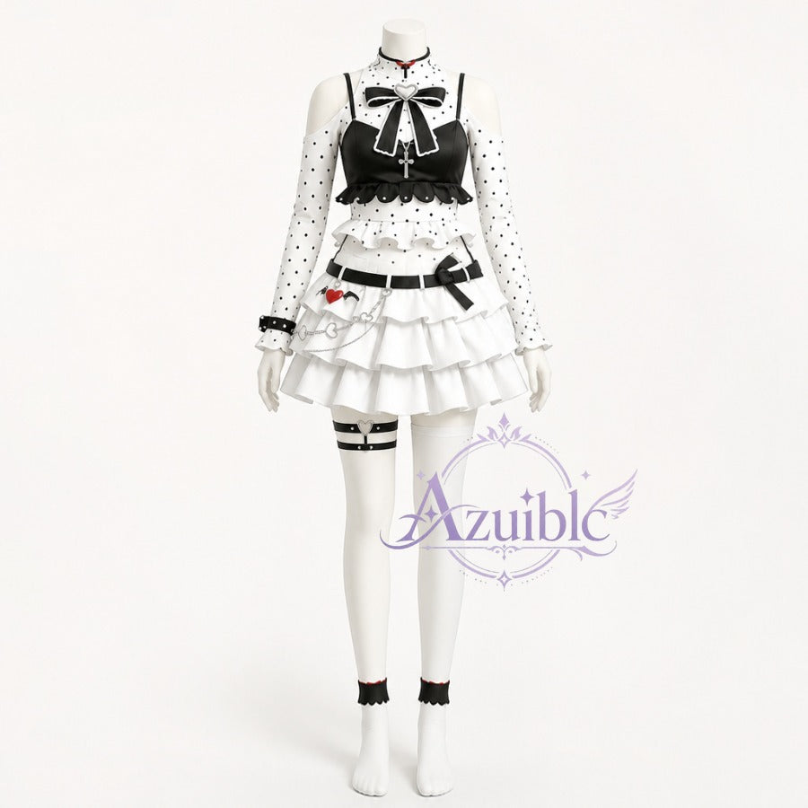 Azuiblc　NTE　レクイエム 白黒メルヘン レクイエム コスプレ衣装　新コスチューム　ネバエバ　仮装