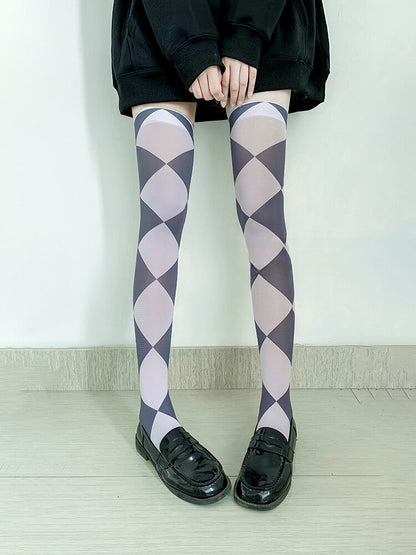 Azuiblc 魔法少女まどか☆マギカ  鹿目 まどか ニーハイソックス 鹿目 まどか　靴下 ストッキング  涼感シリーズ 光沢オーバーニーソックス - Azuiblc