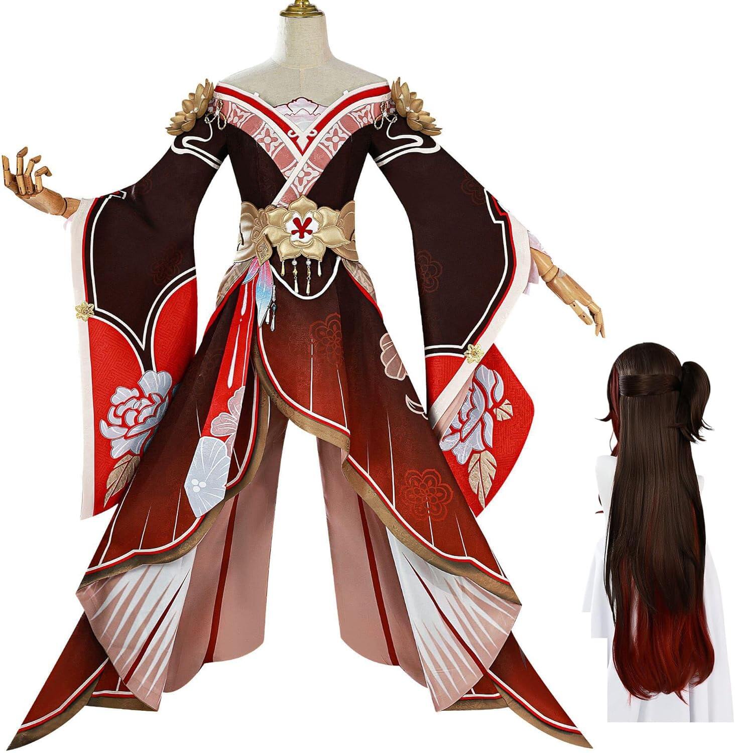 Azuiblc　崩壊 スターレイル 停雲コスプレ衣装 ウィッグ付き テイウン 帰忘の流離人 コスチュームセット　cosplay 撮影 イベント - Azuiblc