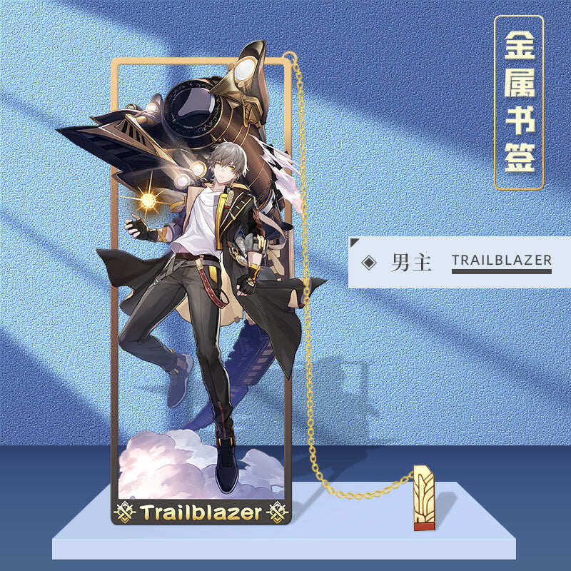 Azuiblc 崩壊スターレイル 　アナイクス　栞　9cm　キャストリス　ヒアンシー　サフェル　金属製　おもちゃ　萌えグッズ - Azuiblc