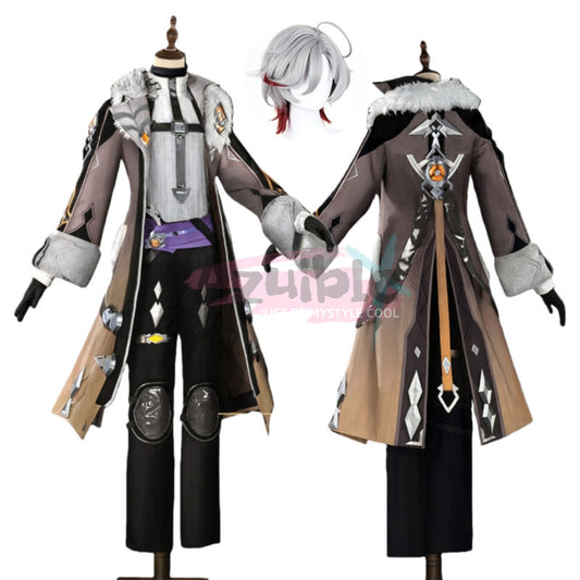 Azuiblc 原神 イルーガ コスプレ衣装 発光神の目 LED 背中発光パーツ 闇夜の燃芯  Luna4 イベント　舞台服 - Azuiblc