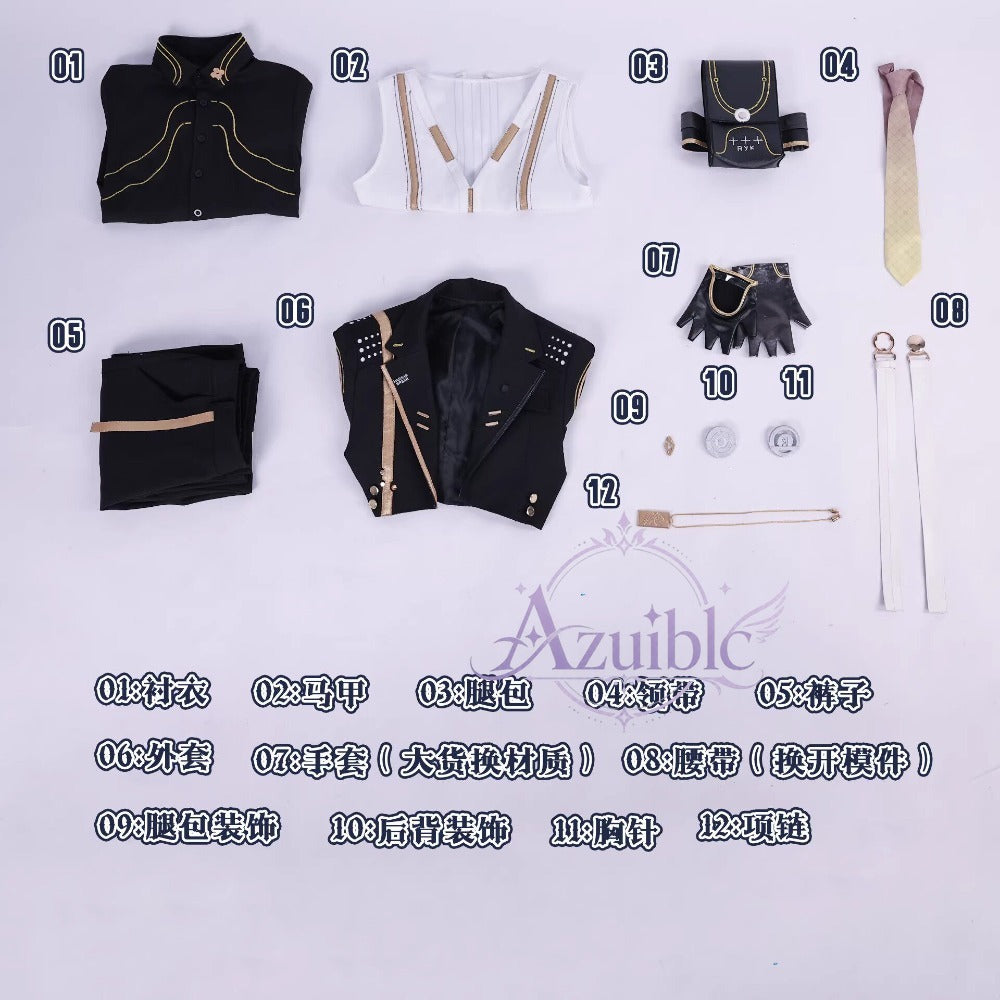 Azuiblc　鳴潮　漂泊者　コスプレ衣装　ユニフォーム　新衣装　イベント　シューズ＋ウィッグ追加