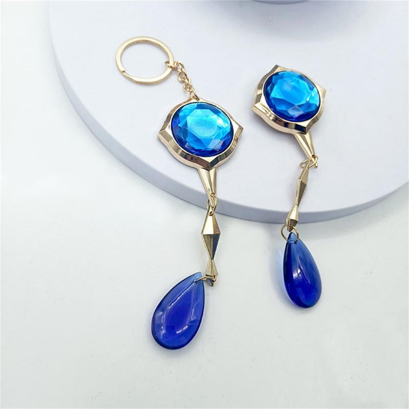 azuiblc 原神　 スカラマシュ 放浪者 神の目 　キーホルダー風 散兵 グッズ 合金 キーチェーン 観賞用 コスプレ 道具 小物 おしゃれ 人気 誕生日プレゼント ミニチュア インテリアAzd21 - Azuiblc