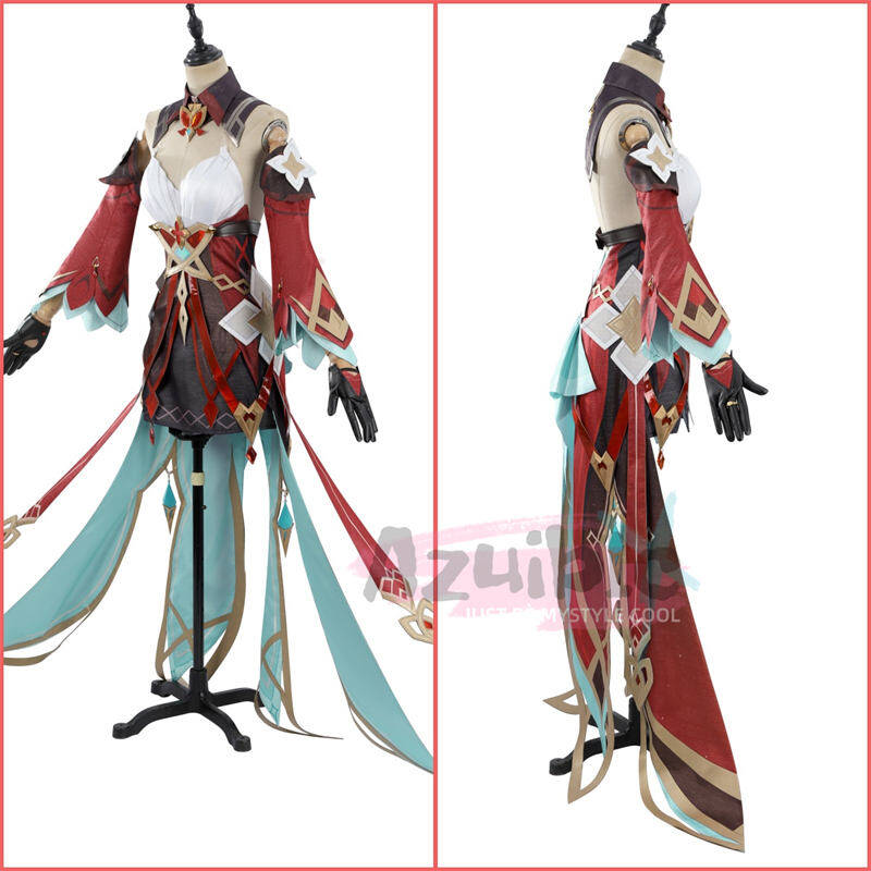 Azuiblc 原神 アリス  コスプレ衣装 魔女　魔女会・コードA　コスチューム ハロウィン　ナドクライ編　仮装　ワンピース　帽子付き　3d樹脂パーツ - Azuiblc