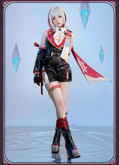 現物在庫限り。完売次第終了、再生産予定なし。【Azuiblc】崩壊スターレイル  トパーズ コスプレ衣装  コスチュームセット 金属アクセサリー   cosplay 変装 仮装 撮影 祭り ハロウィン クリスマス イベント - Azuiblc